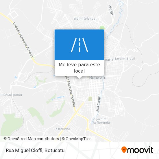 Rua Miguel Cioffi mapa