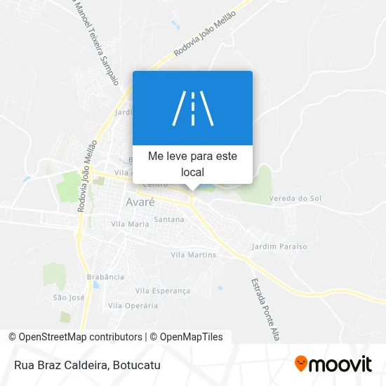 Rua Braz Caldeira mapa