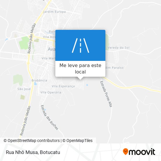 Rua Nhô Musa mapa