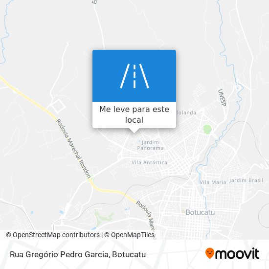 Rua Gregório Pedro Garcia mapa