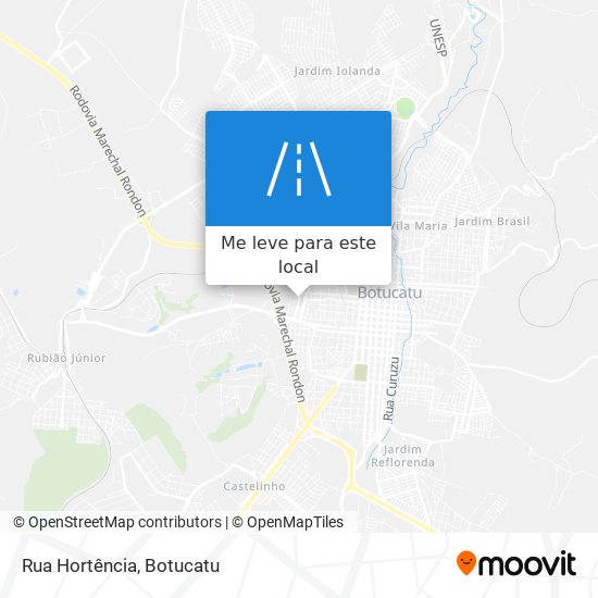 Rua Hortência mapa