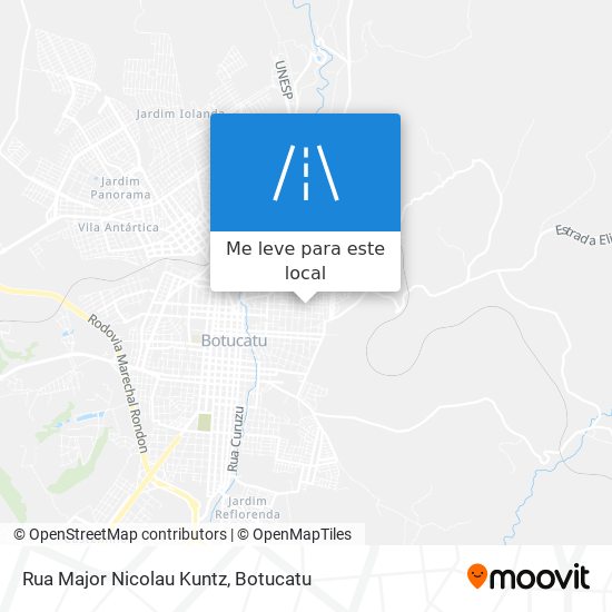 Rua Major Nicolau Kuntz mapa