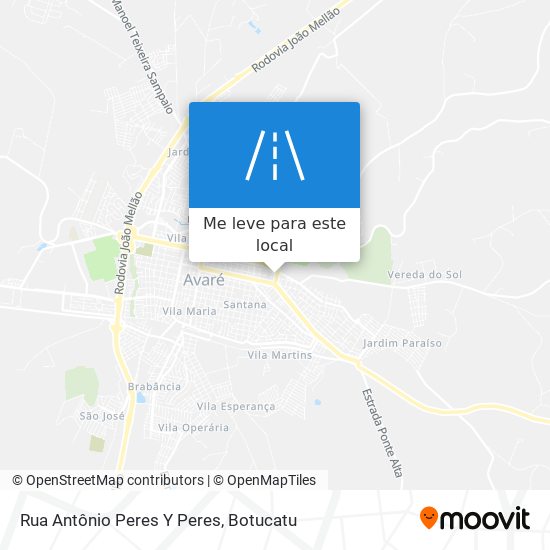 Rua Antônio Peres Y Peres mapa