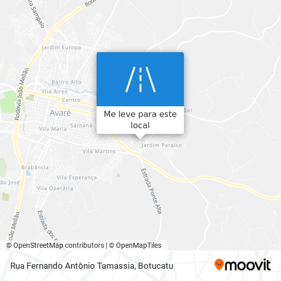 Rua Fernando Antônio Tamassia mapa