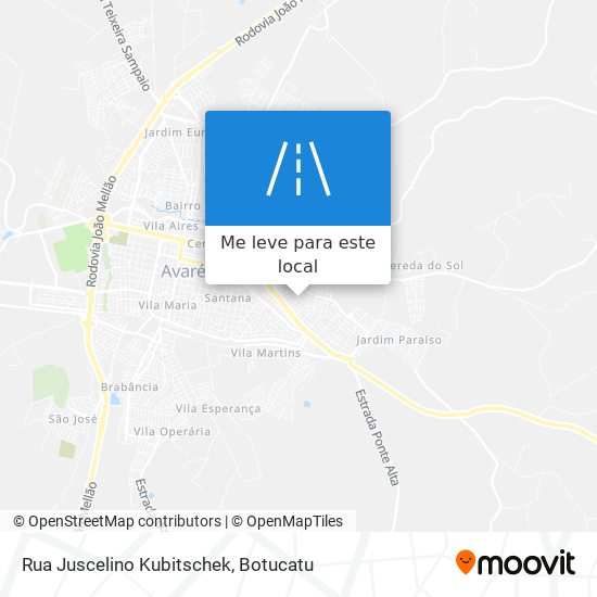 Rua Juscelino Kubitschek mapa