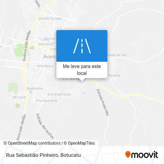 Rua Sebastião Pinheiro mapa