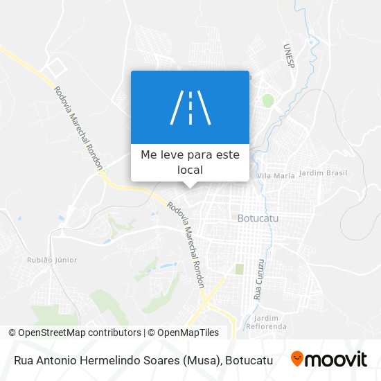 Rua Antonio Hermelindo Soares (Musa) mapa