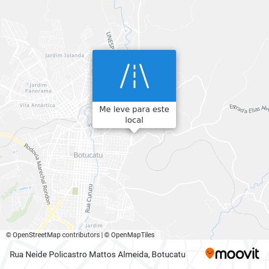 Rua Neide Policastro Mattos Almeida mapa
