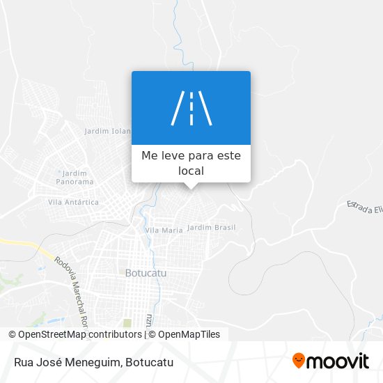 Rua José Meneguim mapa