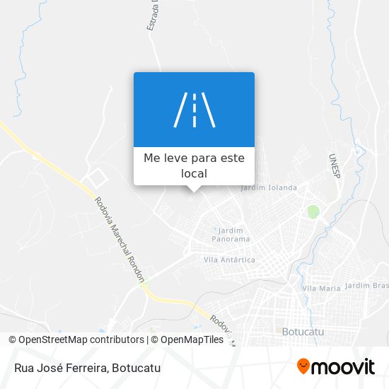 Rua José Ferreira mapa