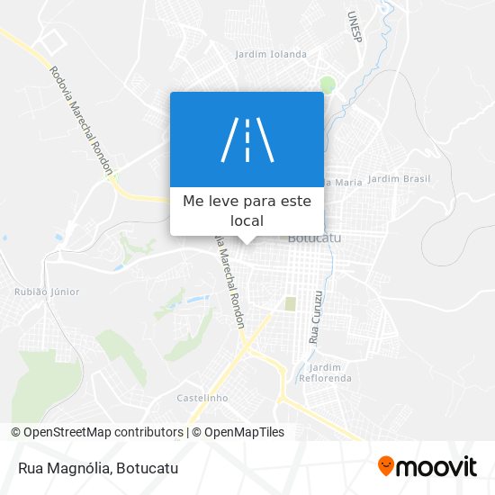 Rua Magnólia mapa