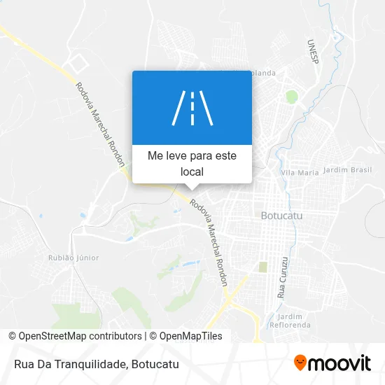 Rua Da Tranquilidade mapa