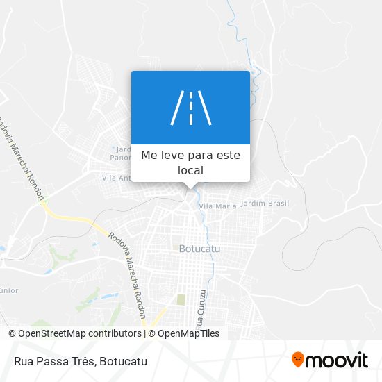 Rua Passa Três mapa