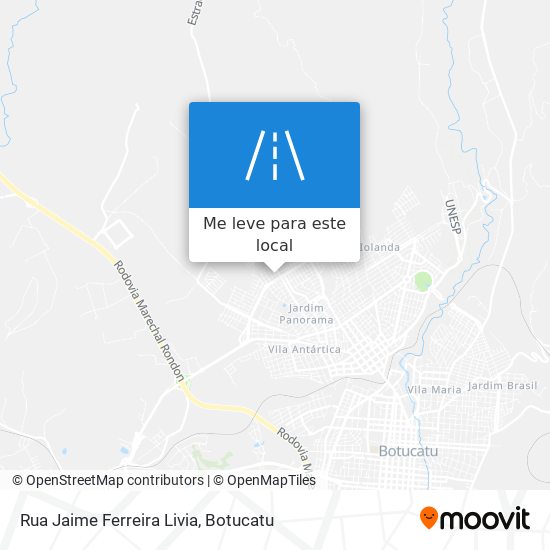 Rua Jaime Ferreira Livia mapa