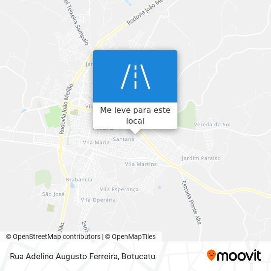 Rua Adelino Augusto Ferreira mapa