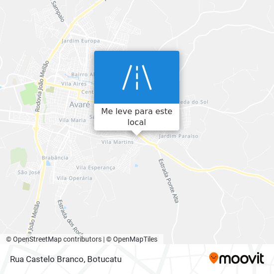 Rua Castelo Branco mapa