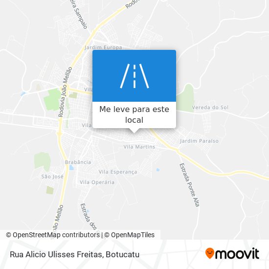 Rua Alicio Ulisses Freitas mapa