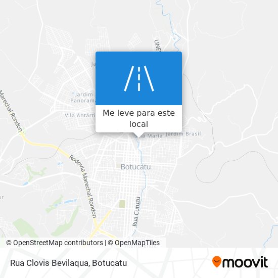 Rua Clovis Bevilaqua mapa