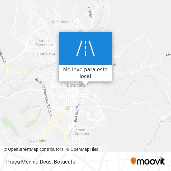 Praça Menino Deus mapa