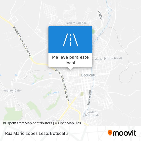 Rua Mário Lopes Leão mapa