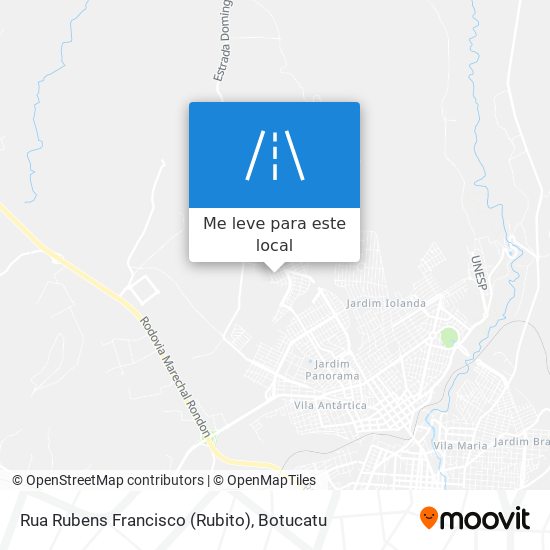 Rua Rubens Francisco (Rubito) mapa