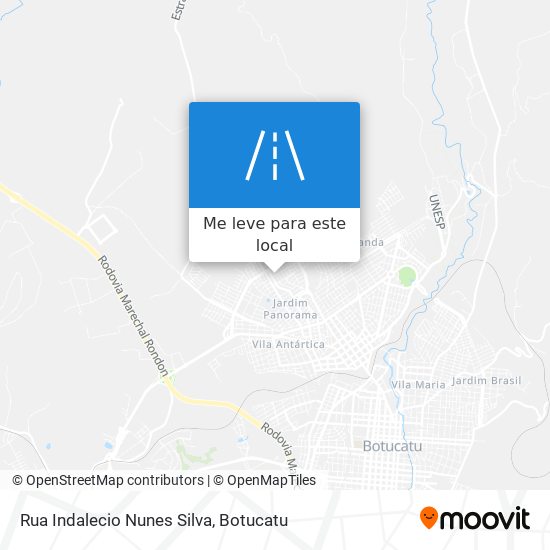 Rua Indalecio Nunes Silva mapa
