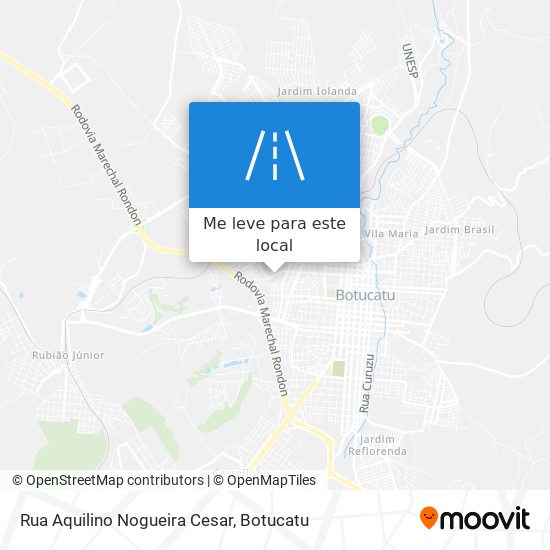 Rua Aquilino Nogueira Cesar mapa