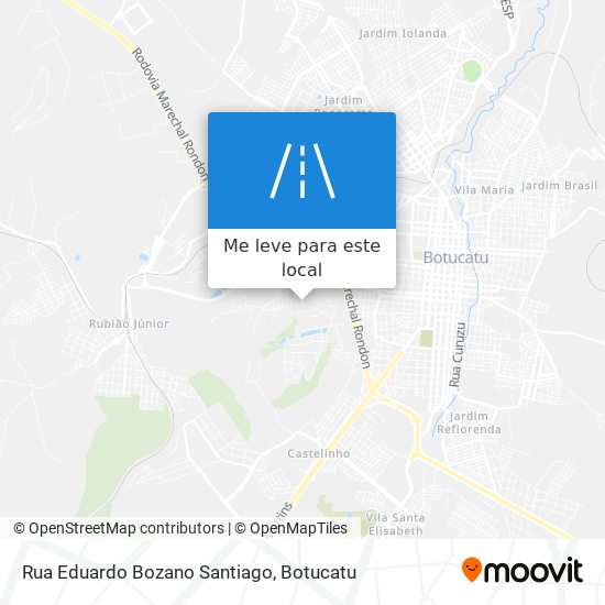 Rua Eduardo Bozano Santiago mapa