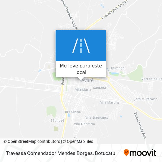 Travessa Comendador Mendes Borges mapa