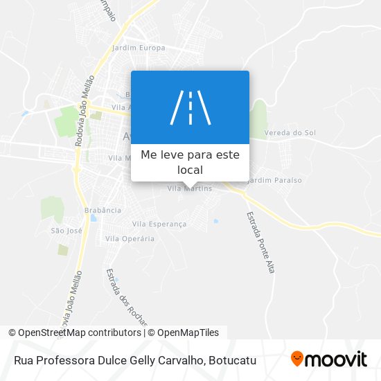 Rua Professora Dulce Gelly Carvalho mapa