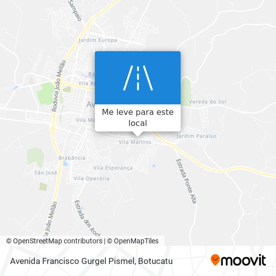 Avenida Francisco Gurgel Pismel mapa