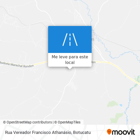 Rua Vereador Francisco Athanásio mapa