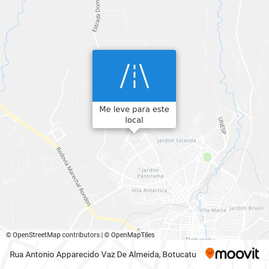 Rua Antonio Apparecido Vaz De Almeida mapa