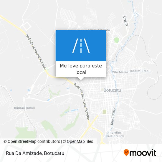 Rua Da Amizade mapa