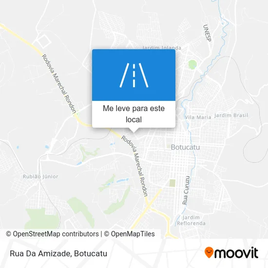 Rua Da Amizade mapa
