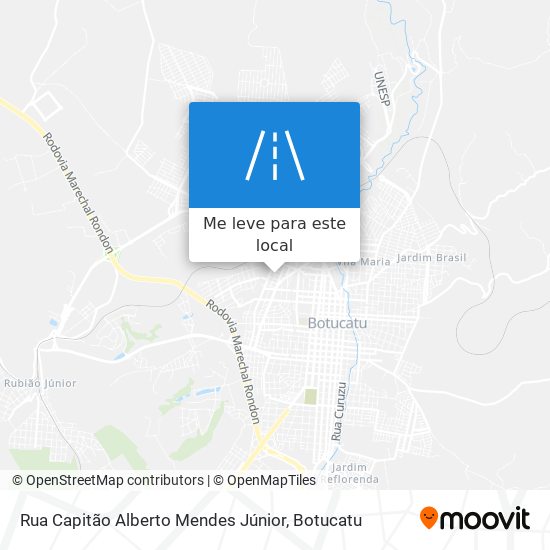 Rua Capitão Alberto Mendes Júnior mapa
