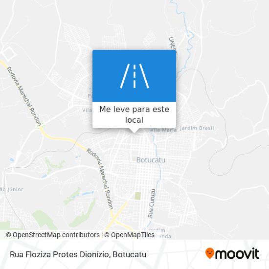 Rua Floziza Protes Dionízio mapa