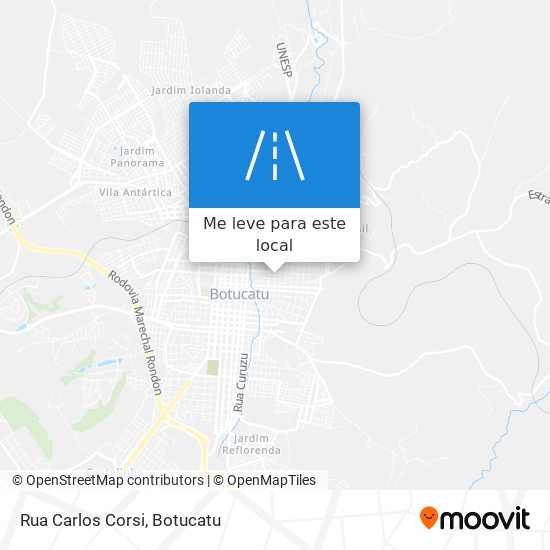 Rua Carlos Corsi mapa