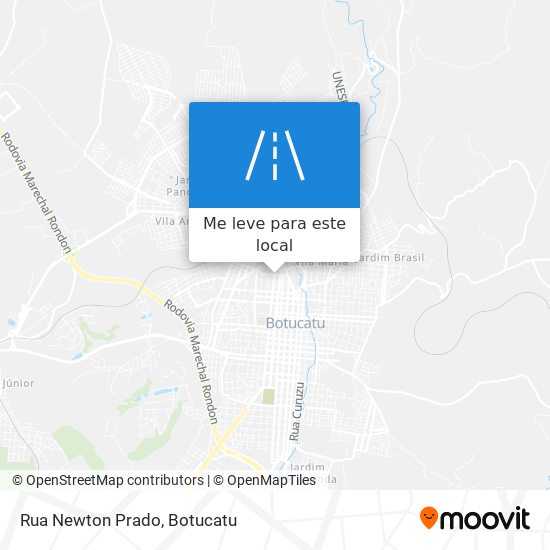 Rua Newton Prado mapa