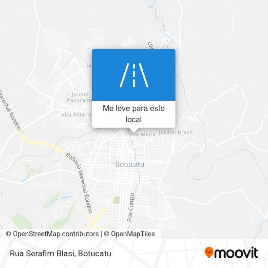 Rua Serafim Blasi mapa