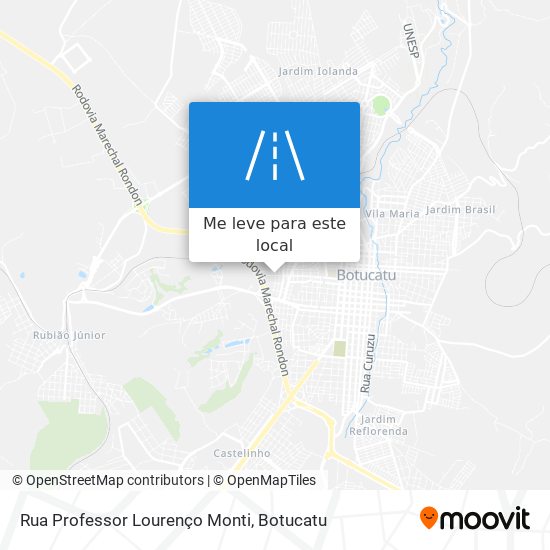 Rua Professor Lourenço Monti mapa