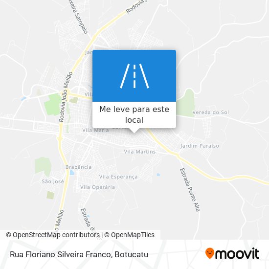 Rua Floriano Silveira Franco mapa