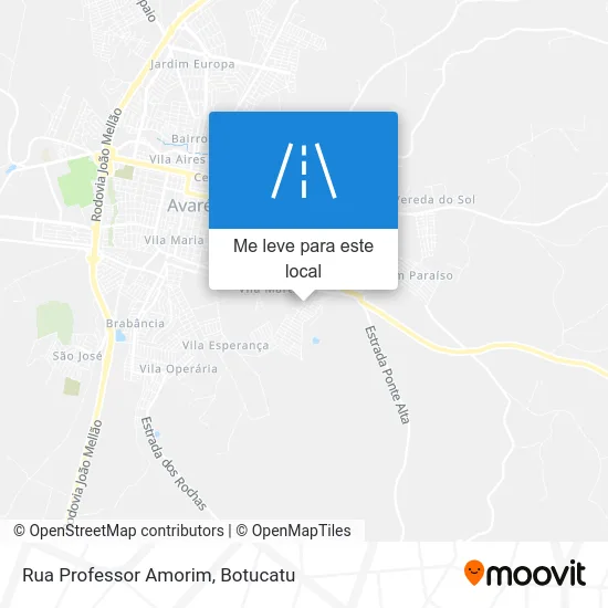 Rua Professor Amorim mapa