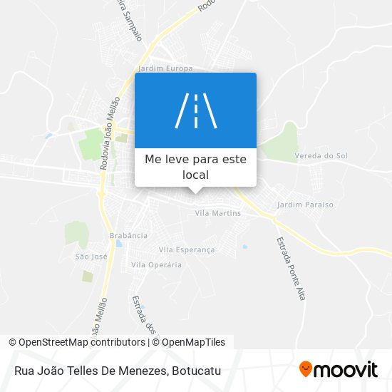 Rua João Telles De Menezes mapa
