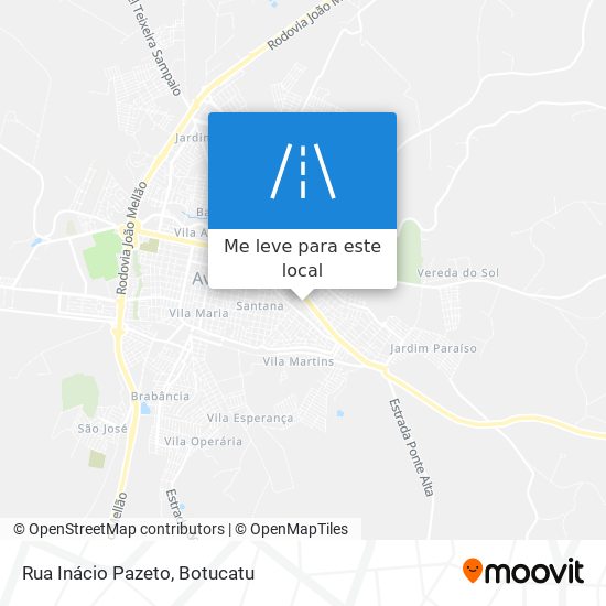Rua Inácio Pazeto mapa