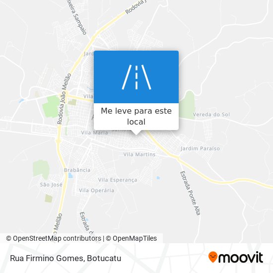 Rua Firmino Gomes mapa