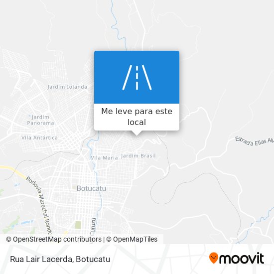 Rua Lair Lacerda mapa