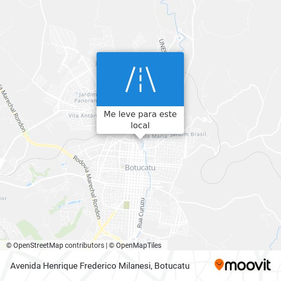 Avenida Henrique Frederico Milanesi mapa