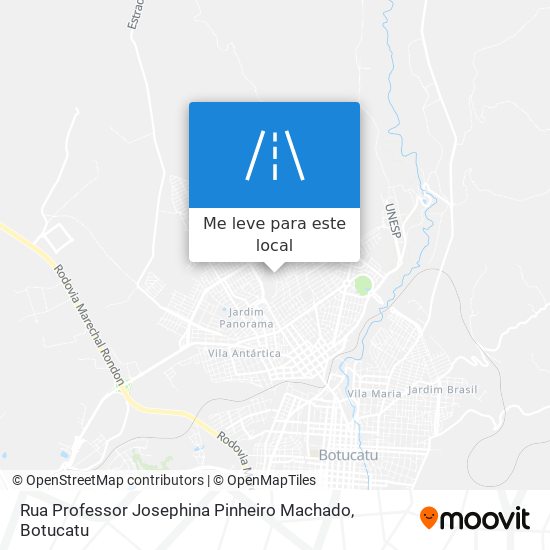 Rua Professor Josephina Pinheiro Machado mapa