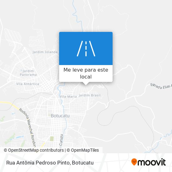 Rua Antônia Pedroso Pinto mapa